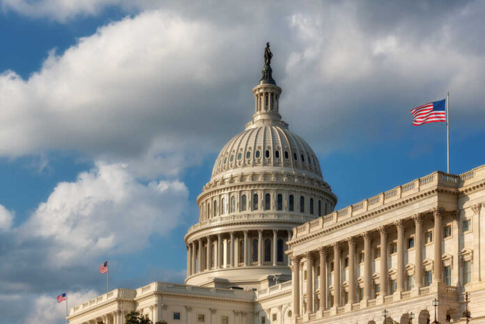 The,United,States,Capitol,Building,At,Sunset,,Washington,Dc,,Usa.