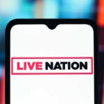 Live Nation logo displayed on a smartphone screen