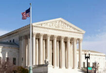 Supreme Court HALTS NYC Redistricting Shake-Up United States Supreme Court building with American flag