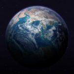 Earth’s Reflected Light MYSTIFIES — A New Lunar Era View of Earth from space with visible continents and clouds