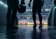 Trump’s Power Play: College Sports’ New Era Begins Football players standing in a tunnel before entering the stadium