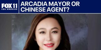 Arcadia mayor pleads guilty to charges of acting as Chinese