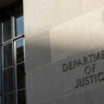 Department of Justice building wall and window