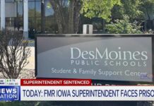 Former Iowa superintendent faces prison