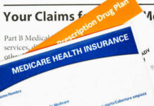 Medicare health insurance documents and prescription drug plan