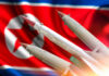 Pyongyang’s Missile Moves: A Calculated Game? Missiles in front of a North Korean flag