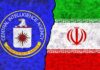 FBI Hunts Ex-Air Force Spy – $200k Bounty! CIA emblem alongside the flag of Iran, divided by a textured background