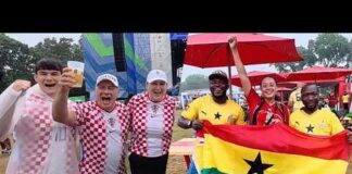 Croatia & Ghana fans flock to Philly FIFA Fan Festival