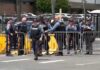 Activists say police blocking protesters near Delaney Hall in Newark