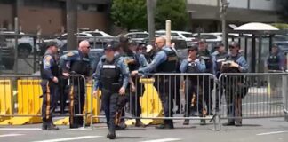 Activists say police blocking protesters near Delaney Hall in Newark