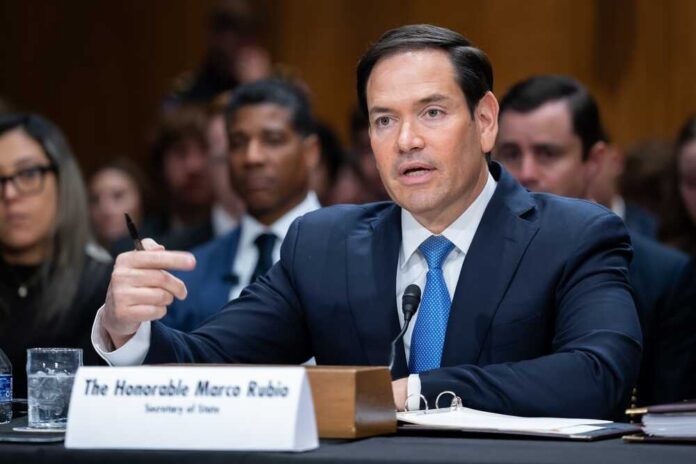 A government official speaking during a Senate hearing