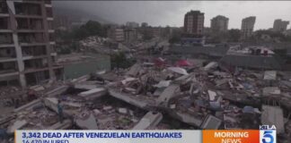 Venezuela earthquake death toll rises to over 3,300 as L.A. County rescue crews head home