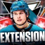 Sharks sign Macklin Celebrini to 5-year, $94M extension 🚨 | Becomes NHL's highest paid player
