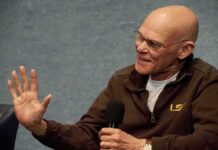 One Election Debate Democrats Can’t Escape Bald man speaking into a handheld microphone