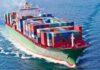 Floating Pirate Fortresses Reported Off Somalia A large cargo ship loaded with colorful containers sailing on the ocean