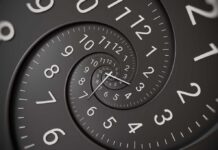 The Clock Change Could Soon Be History Spiraling clock face with repeating numbers and hands