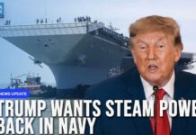 Trump Pulls Plug On Navy’s Troubled Tech US President Trump Orders New US Carrier to Use “Old” Steam Catapults | Dawn News English