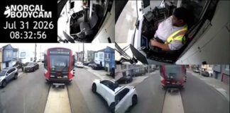 Video appears to show SF Muni driver asleep before 2 empty trains crash