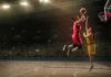 Two NBA Veterans Put WNBA Rules on Trial Two basketball players contest a layup under the hoop