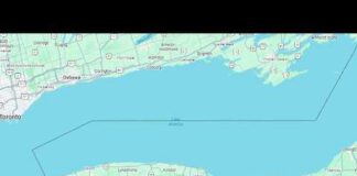 Google Maps now shows Lake Ontario as Lake America