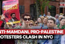Anti-Mamdani Marchers Confront Pro-Palestine Protesters In NYC Over Mayor Attending 9/11 Ceremony