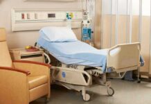 Senator Blasts Hospital Protocols – Shocking Claims Hospital bed with blue linens in a patient room