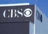 CBS logo on the exterior of a studio building